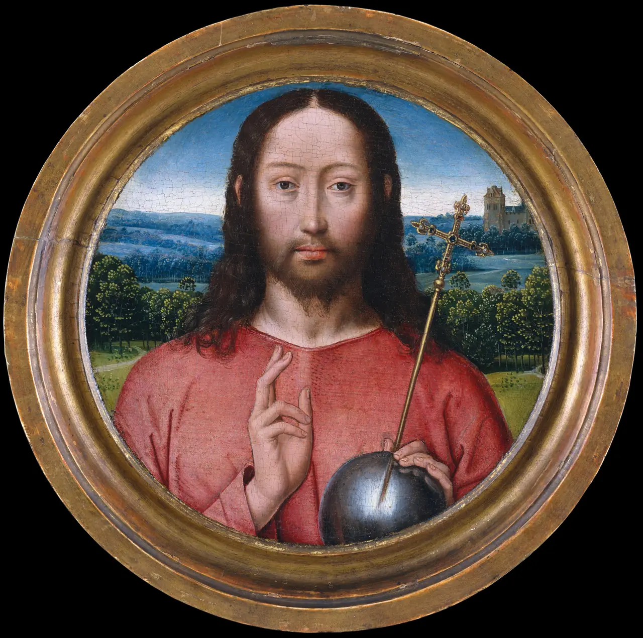 Salvator Mundi — Christ as savior of the world, holding a crystal orb